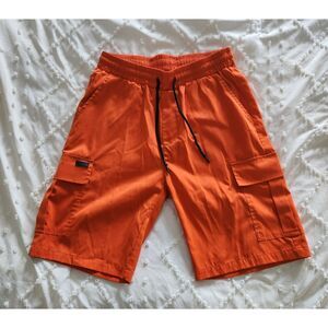 Men’s Cargo Shorts – Size M, Orange (Pre-owned, Excellent Condition)